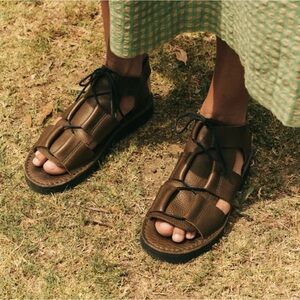 Fracap Lina Leather Sandals for TOAST